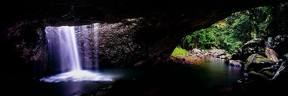 Natural Bridge Falls Panorama