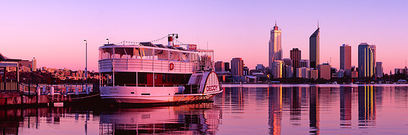 River Boat Reflections, Perth