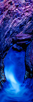 Blue Gorge Waterfall Panorama